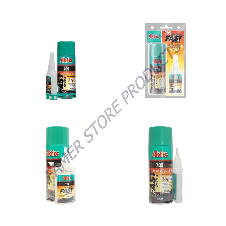 Akfix 705 Mdf Kit Fast Adhesive Glue