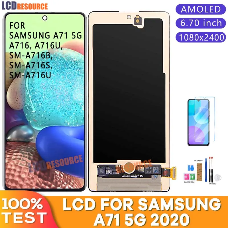 6,7 ''amoled ЖК-дисплей для Samsung Galaxy A71 5G ЖК-дисплей с сенсорным экраном дигитайзер в сборе для Сань Син A71 A716 A716U заменить
6,7 ''amoled ЖК-дисплей для Samsung Galaxy A71 5G ЖК-дисплей с сенсорным экраном дигитайзер в сборе для Сань Син A71 A716 A716U заменить