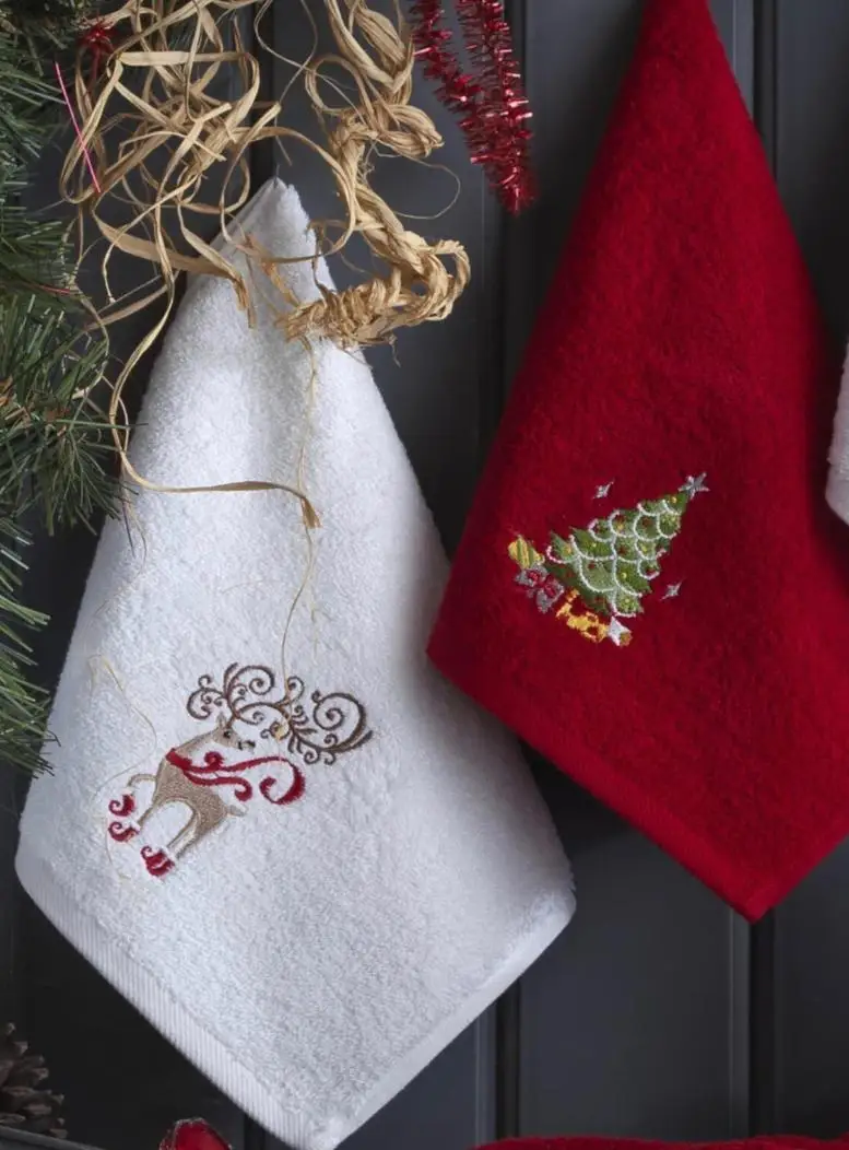 New year Christmas High quality 100% cotton luxury soft embroidered hand and face towel bath strong water absorbent towel 30x50c
New year Christmas High quality 100% cotton luxury soft embroidered hand and face towel bath strong water absorbent towel 30x50c
