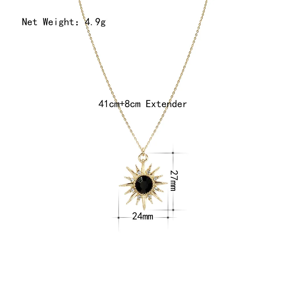 New Design High Quality Necklace Colorful Acrylic Stone Sun Shape Pendant Necklace for Women Modern Female Jewelry
New Design High Quality Necklace Colorful Acrylic Stone Sun Shape Pendant Necklace for Women Modern Female Jewelry