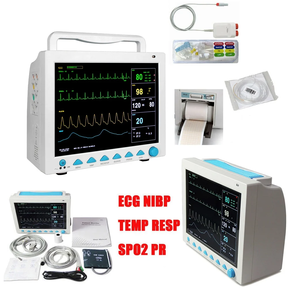 Hot CONTEC CMS8000 Multi-Parameter Patient Monitor Medical Machine SPO2 Heart Rate Patient Monitor With IBP And Printer
Hot CONTEC CMS8000 Multi-Parameter Patient Monitor Medical Machine SPO2 Heart Rate Patient Monitor With IBP And Printer