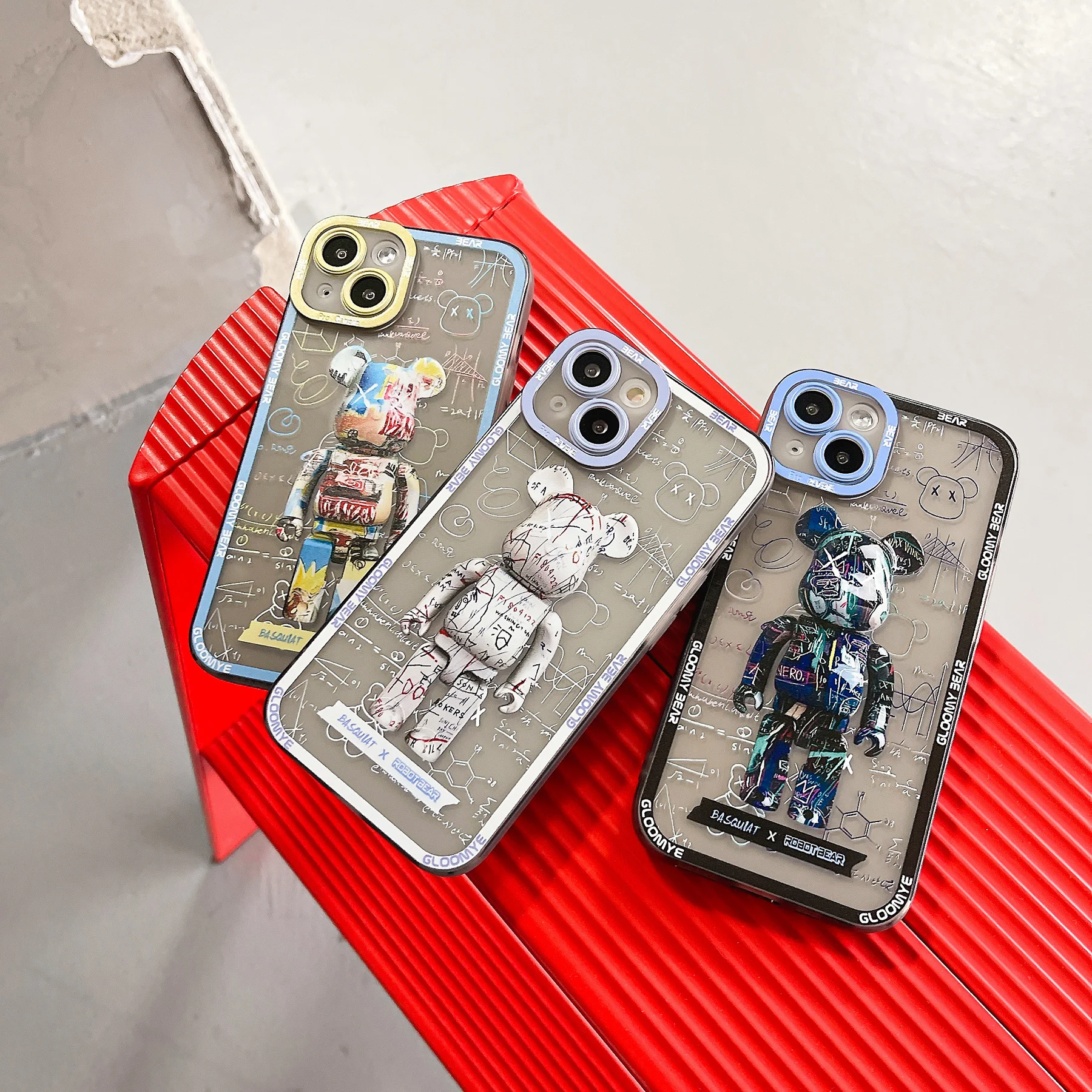 Luxury Graffiti Art Bear Phone Case for Apple iPhone 13 12 11 Pro X XR XS Max 7 8 Plus Angel Eyes Lens Protection Back Cover
Luxury Graffiti Art Bear Phone Case for Apple iPhone 13 12 11 Pro X XR XS Max 7 8 Plus Angel Eyes Lens Protection Back Cover