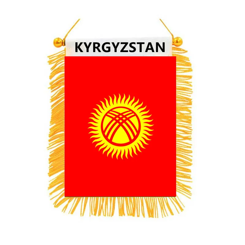 Kyrgyzstan Flag Double Sided Mini Hanging National Flag High Quality Polyester Car Home Decor Pennant FlagBanner
Kyrgyzstan Flag Double Sided Mini Hanging National Flag High Quality Polyester Car Home Decor Pennant FlagBanner