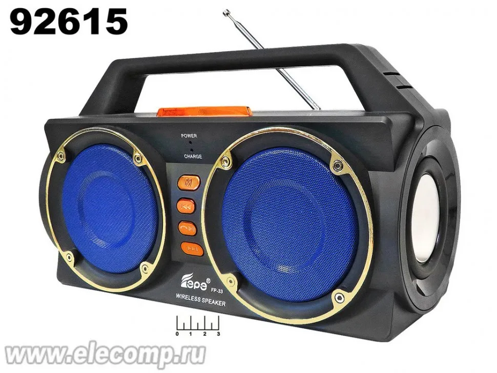 Радиоприемник Fepe FP-33 USB/micro SD/AUX/bluetooth аккумуляторный | Электроника