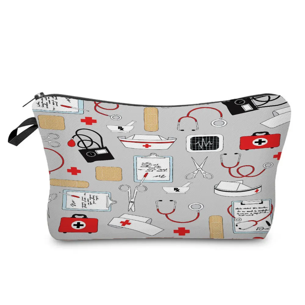 Nurse Printing Cosmetic Bags Electrocardiogram Women Cartoon Storage Bag Casual Travel Makeup Bag Gray Child Mini Pencil Case
Nurse Printing Cosmetic Bags Electrocardiogram Women Cartoon Storage Bag Casual Travel Makeup Bag Gray Child Mini Pencil Case