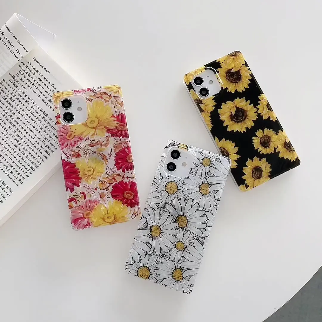 Vintage Flower Daisy Phone Case For iPhone 11 12 Pro X Square TPU Silicone Cover For iphone XR XS Max SE 2020 7 8 Plus 6 6s Plus
Vintage Flower Daisy Phone Case For iPhone 11 12 Pro X Square TPU Silicone Cover For iphone XR XS Max SE 2020 7 8 Plus 6 6s Plus