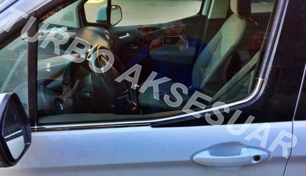 Ford Courier Chrome Window Frame Trim 2 Pr. 3D Form (2014 Above)