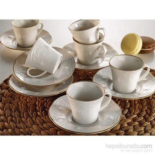Kutahya has Porcelain Jonquil Cream Turkish coffee Cup Pad