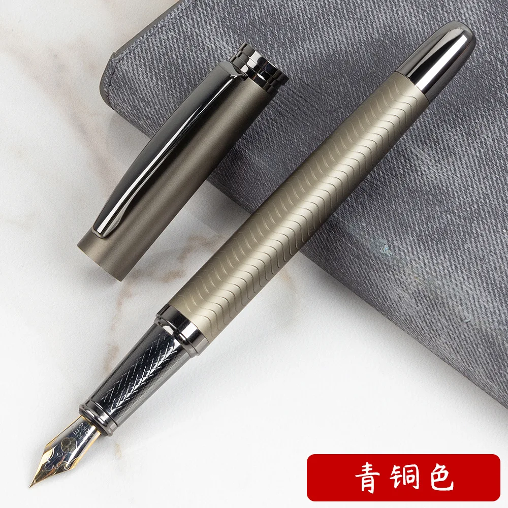 Metal fountain pen set with interchangeable ink sac business fountain pen D-6120
Metal fountain pen set with interchangeable ink sac business fountain pen D-6120