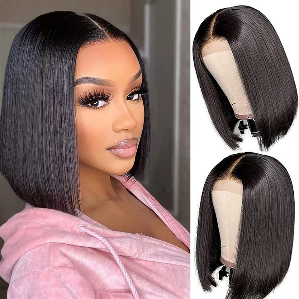 Short Blunt Bob Wigs 8-14inch Human Hair 13x4 Lace Front Wigs for Women Straight Bob Wig Pre Plucked Hairline with Baby Hair
Short Blunt Bob Wigs 8-14inch Human Hair 13x4 Lace Front Wigs for Women Straight Bob Wig Pre Plucked Hairline with Baby Hair