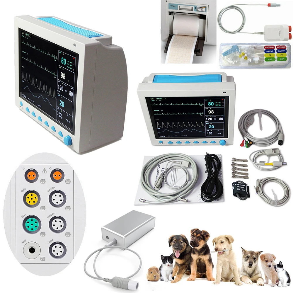 Hot CONTEC CMS8000VET Multi-Parameter Patient Monitor Medical Machine SPO2 Heart Rate Monitor With Printer ETCO2 And IBP
Hot CONTEC CMS8000VET Multi-Parameter Patient Monitor Medical Machine SPO2 Heart Rate Monitor With Printer ETCO2 And IBP
