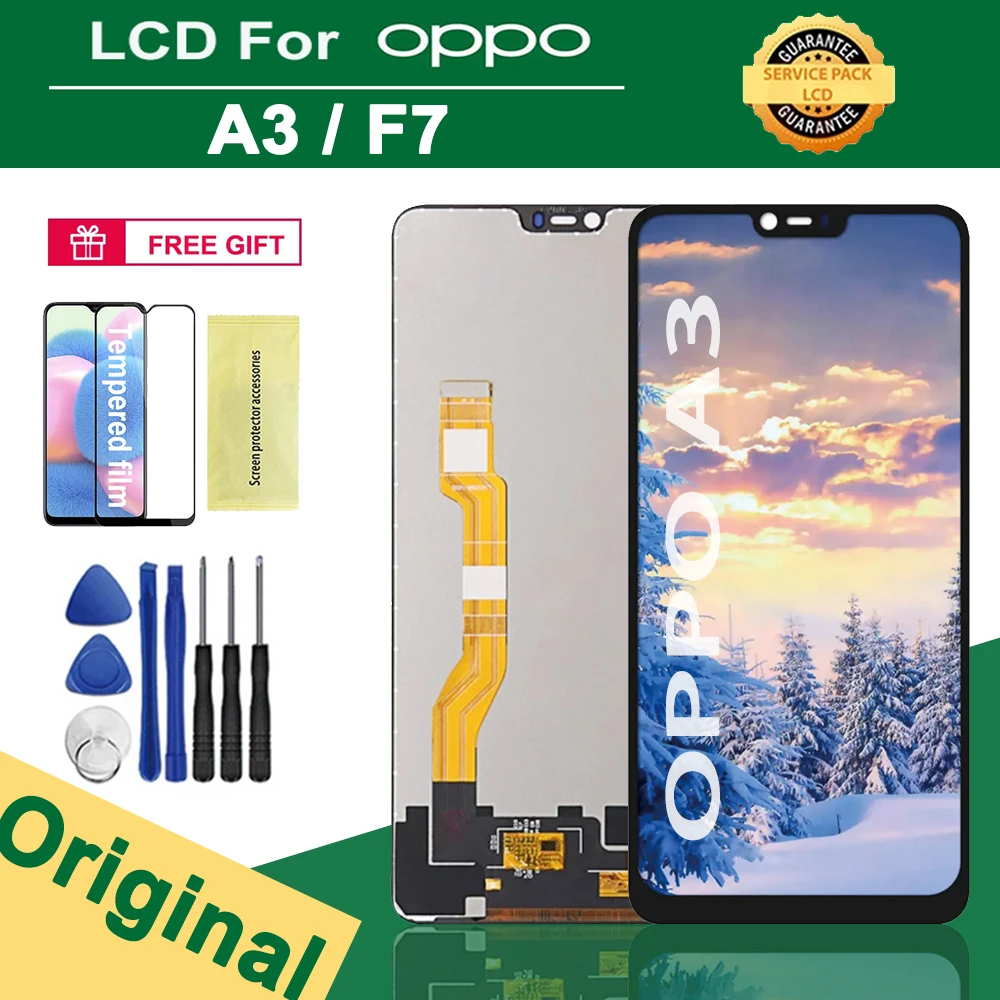6.23" Original Display For OPPO A3 CPH1819 CPH1821 LCD Screen Touch Digitizer Assembly For OPPO F7 LCD Display Replacement
6.23" Original Display For OPPO A3 CPH1819 CPH1821 LCD Screen Touch Digitizer Assembly For OPPO F7 LCD Display Replacement