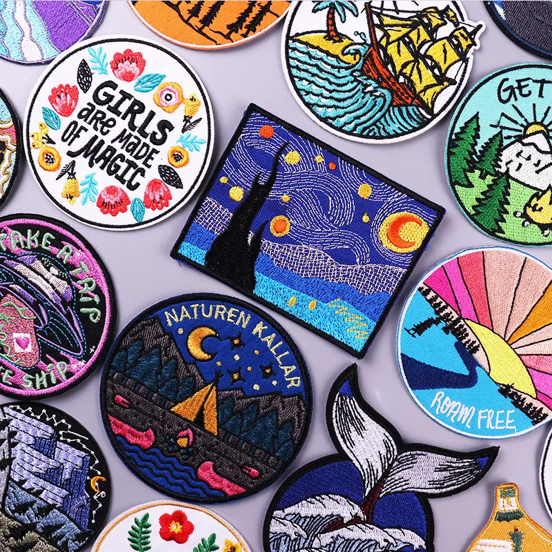 Iron On Patches DIY Outdoor Travel Embroidered Patches For Clothing Nature Adventure Patches On Clothes Stickers Applique Badges
Iron On Patches DIY Outdoor Travel Embroidered Patches For Clothing Nature Adventure Patches On Clothes Stickers Applique Badges
