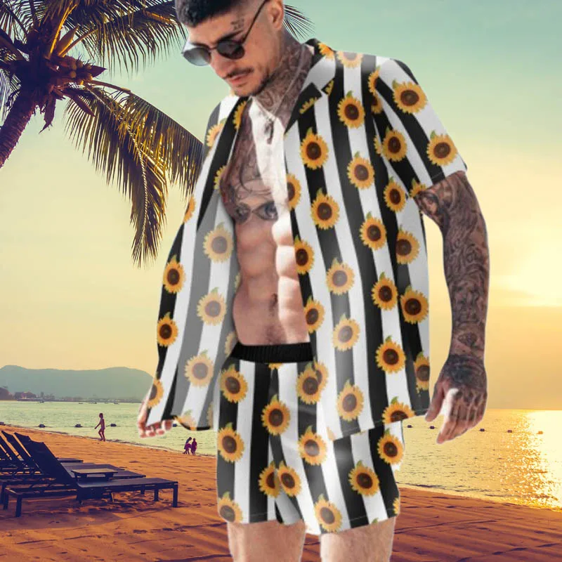Summer Men Short Sleeve Button Shirt Beach Shorts Hawaiian Sets Printing 2021 Streetwear Casual Floral Mens Suit 2 Pieces M-3XL
Summer Men Short Sleeve Button Shirt Beach Shorts Hawaiian Sets Printing 2021 Streetwear Casual Floral Mens Suit 2 Pieces M-3XL