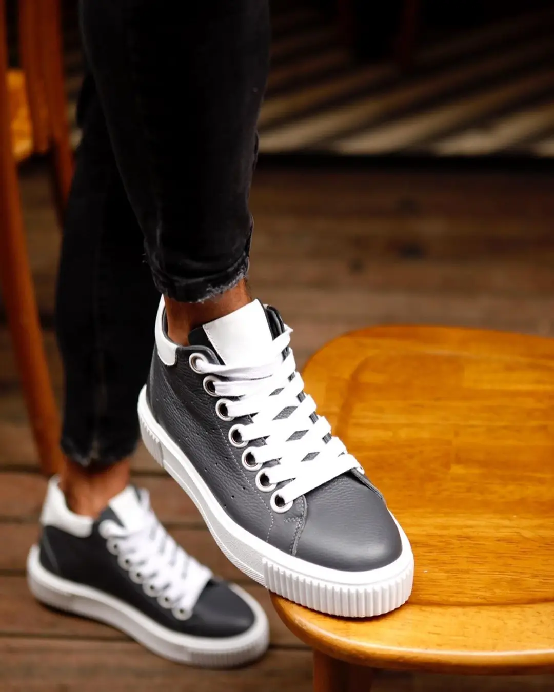 100% Genuine Leather Casual Style Man Shoes Handmade Comfortable Durable-13185 GREY AND WHTE
100% Genuine Leather Casual Style Man Shoes Handmade Comfortable Durable-13185 GREY AND WHTE
