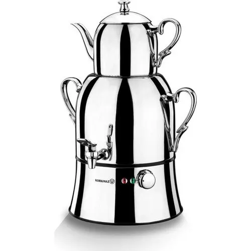 Электрический чайник KORKMAZ Nosta Mega Inox/chrome Турецкая кофеварка самовар A334 быстрая