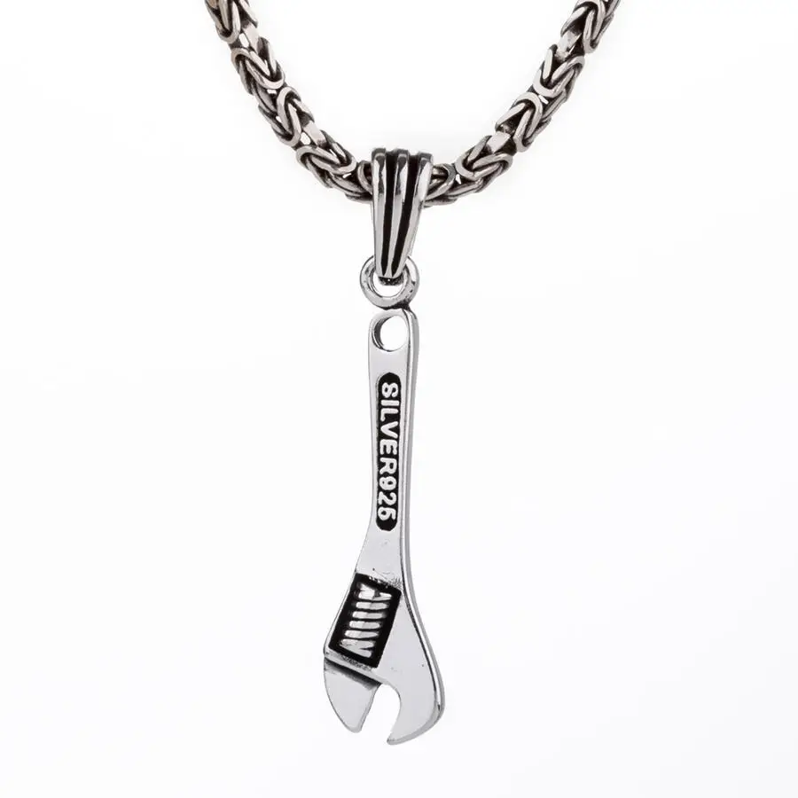 Wrench Model 925 Sterling Silver Men Necklace With King Chain Fashion Turkish Premium Quality Handmade Jawelery
Wrench Model 925 Sterling Silver Men Necklace With King Chain Fashion Turkish Premium Quality Handmade Jawelery