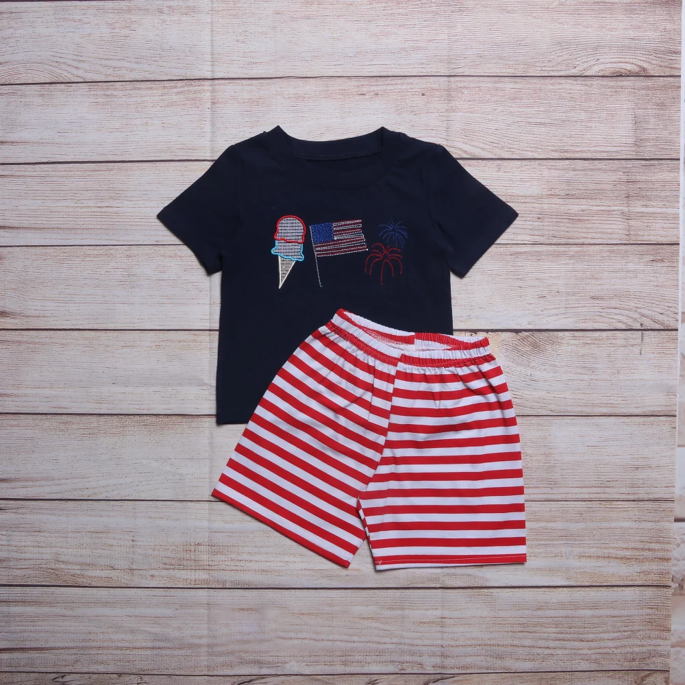 2PCS Summer Cotton Clothes Set For Boys National Flag Embroidered T-Shirt + Red Stripe Independence Day Sports Shorts 1-8T Baby
2PCS Summer Cotton Clothes Set For Boys National Flag Embroidered T-Shirt + Red Stripe Independence Day Sports Shorts 1-8T Baby