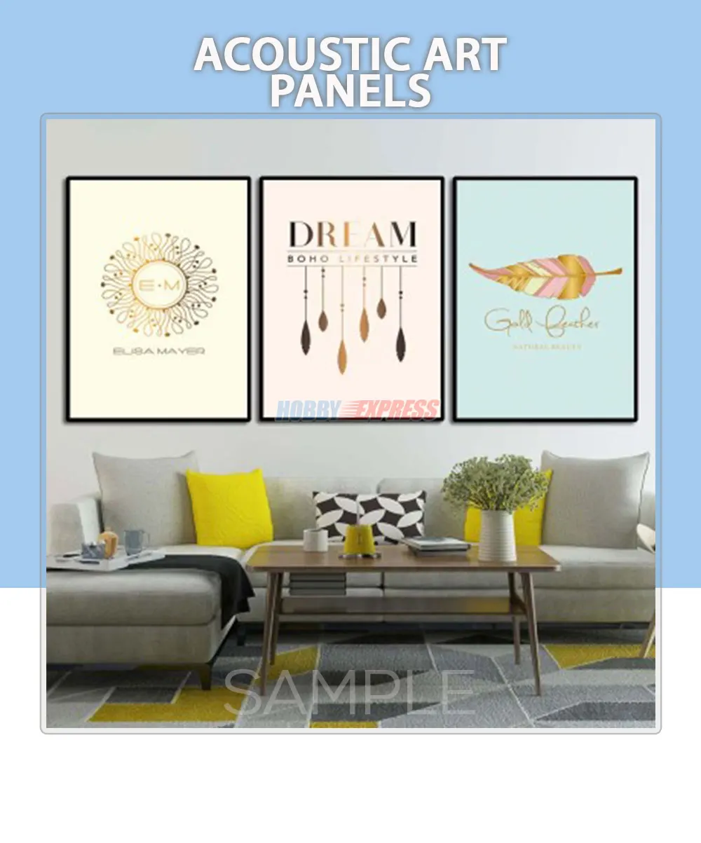 Arrowzoom Acoustic Soundproof Polyester Wall Art 3 Panel Home Decorative Canvas Painting 40 x 60 cm KK1182 | Дом и сад