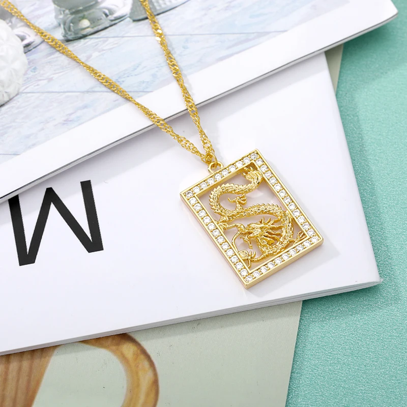 New Fashion Dragon Pendant Necklaces For Women Men Gold Color Stainless steel Choker Necklace Mascot Ornaments Jewelry Gift
New Fashion Dragon Pendant Necklaces For Women Men Gold Color Stainless steel Choker Necklace Mascot Ornaments Jewelry Gift