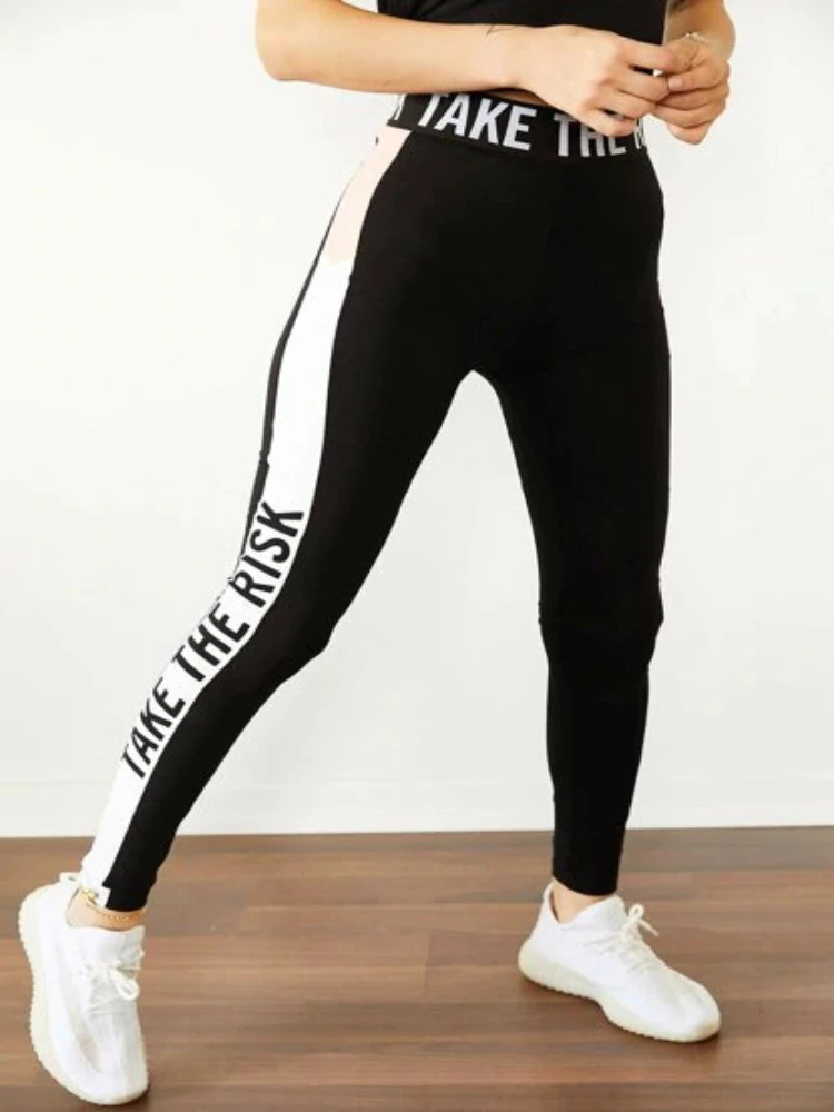 BEYON WOMEN BLACK PRINTED HIGH WAIST TOP TIGHTS POLYESTER WRITTEN WHITE STRIPED NARROW COMFORTABLE FOR DAILY USE
BEYON WOMEN BLACK PRINTED HIGH WAIST TOP TIGHTS POLYESTER WRITTEN WHITE STRIPED NARROW COMFORTABLE FOR DAILY USE