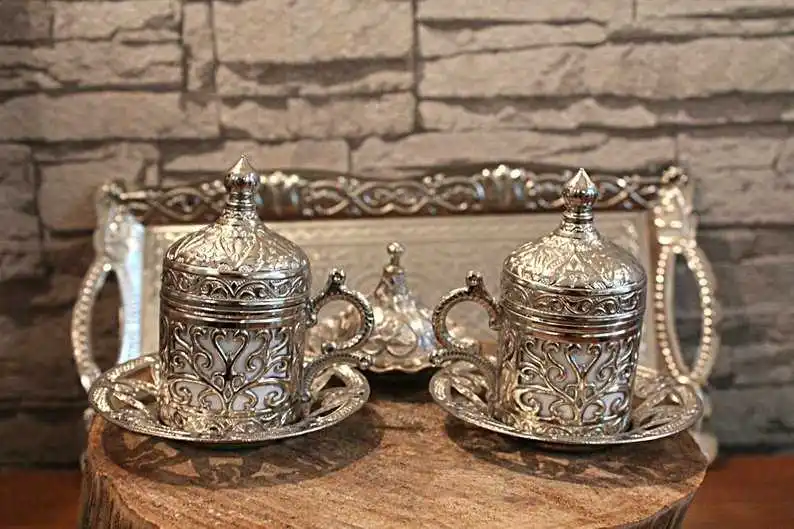 Set of 2 Copper Ottoman Turkish Coffee Cups Set Made in Turkey Arabic Coffee Cup Set Anatolian Turkish Coffe Cup Set Traditional
Set of 2 Copper Ottoman Turkish Coffee Cups Set Made in Turkey Arabic Coffee Cup Set Anatolian Turkish Coffe Cup Set Traditional