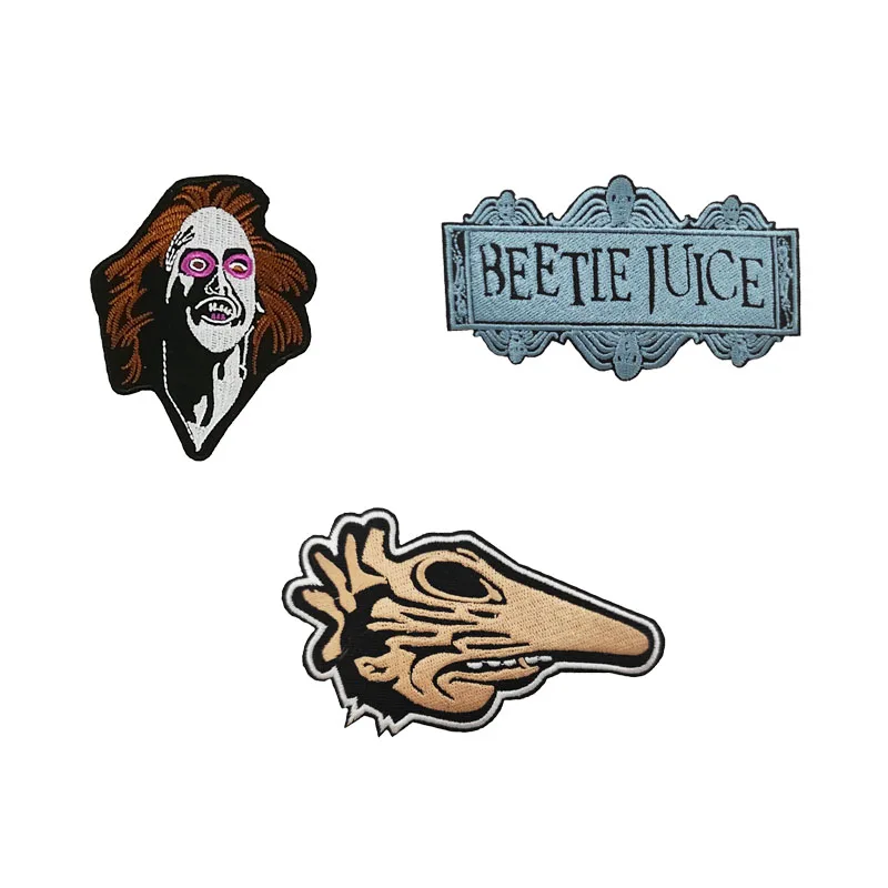 Beetlejuice Барбара Maitlands Вышитые заплаты из фильма ужасов Майкл Китон Тим Бертон