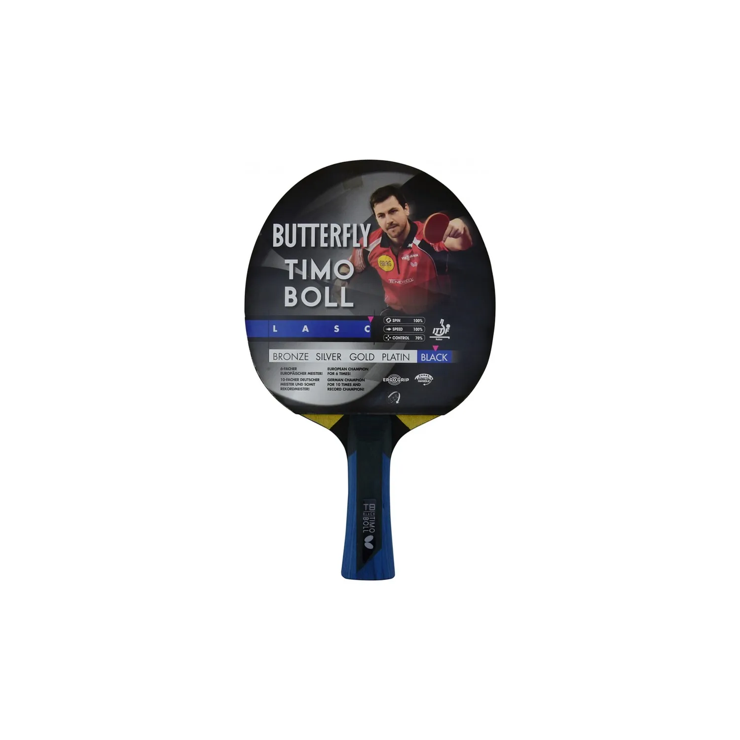 Sophisticated Table Tennis Racket Butterfly TIMO BOLL BLACK For Technically Speaking Advanced Players
Sophisticated Table Tennis Racket Butterfly TIMO BOLL BLACK For Technically Speaking Advanced Players