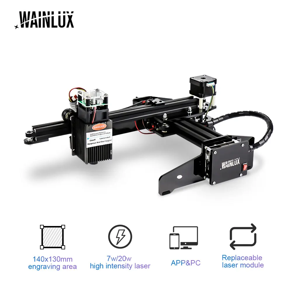 Лазерный гравировальный станок Wainlux JL4, 20 Вт, 7 Вт, USB, для настольного компьютера, для самостоятельной лазерной гравировки логотипа, станок с ...
Лазерный гравировальный станок Wainlux JL4, 20 Вт, 7 Вт, USB, для настольного компьютера, для самостоятельной лазерной гравировки логотипа, станок с ...