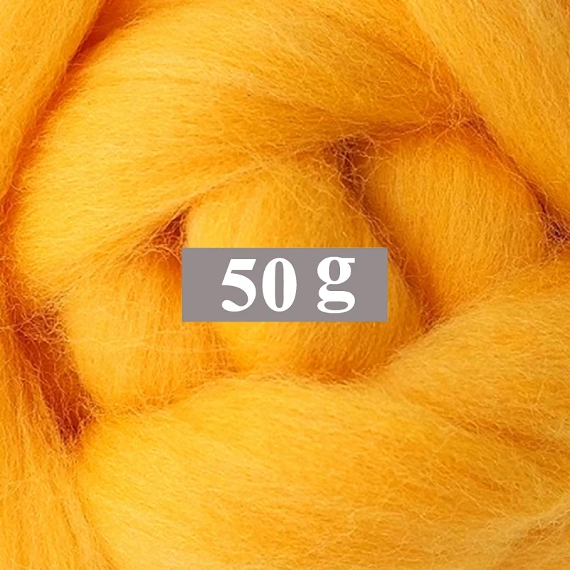 

50g Merino Wool Roving for Needle Felting Kit, 100% Pure Felting Wool, Soft, Delicate, Can Touch the Skin (Color 13)