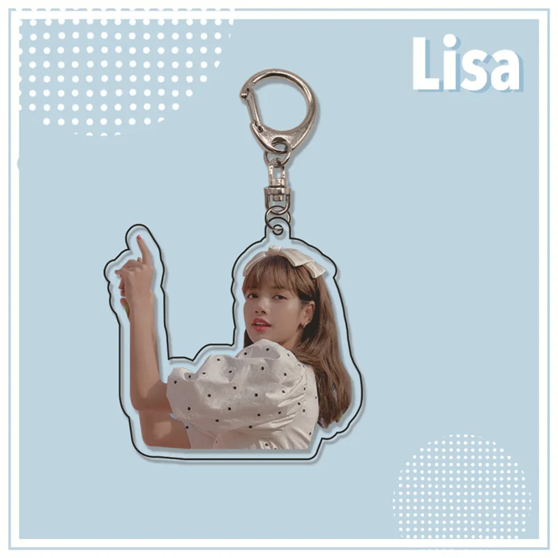KPOP BP Lisa Double-Sided Key Chain Printing Acrylic Figure Pendant King Ring Girls Bag Decoration Gifts Fans Collection C24
KPOP BP Lisa Double-Sided Key Chain Printing Acrylic Figure Pendant King Ring Girls Bag Decoration Gifts Fans Collection C24