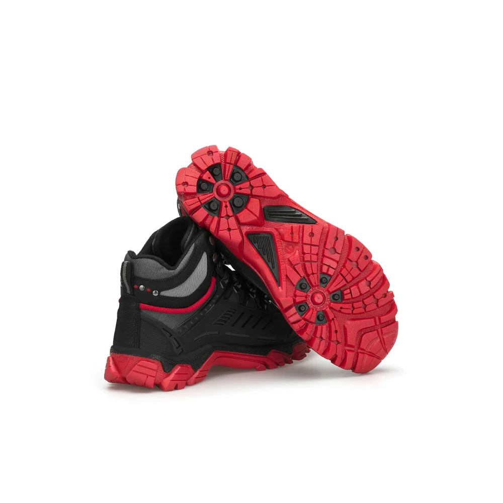 

Трендовые черные и красные мужские высокие зимние ботинки T & ABS, Женская длинная обувь 2021-2022, зимние треккинговые ботинки унисекс