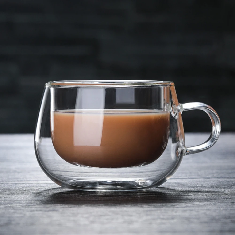 Double Layer Coffee Cup Heat-resistant Glass Modern Brief Style Transparent Clear Coffee Mug Milk Juice Tea Cup
Double Layer Coffee Cup Heat-resistant Glass Modern Brief Style Transparent Clear Coffee Mug Milk Juice Tea Cup