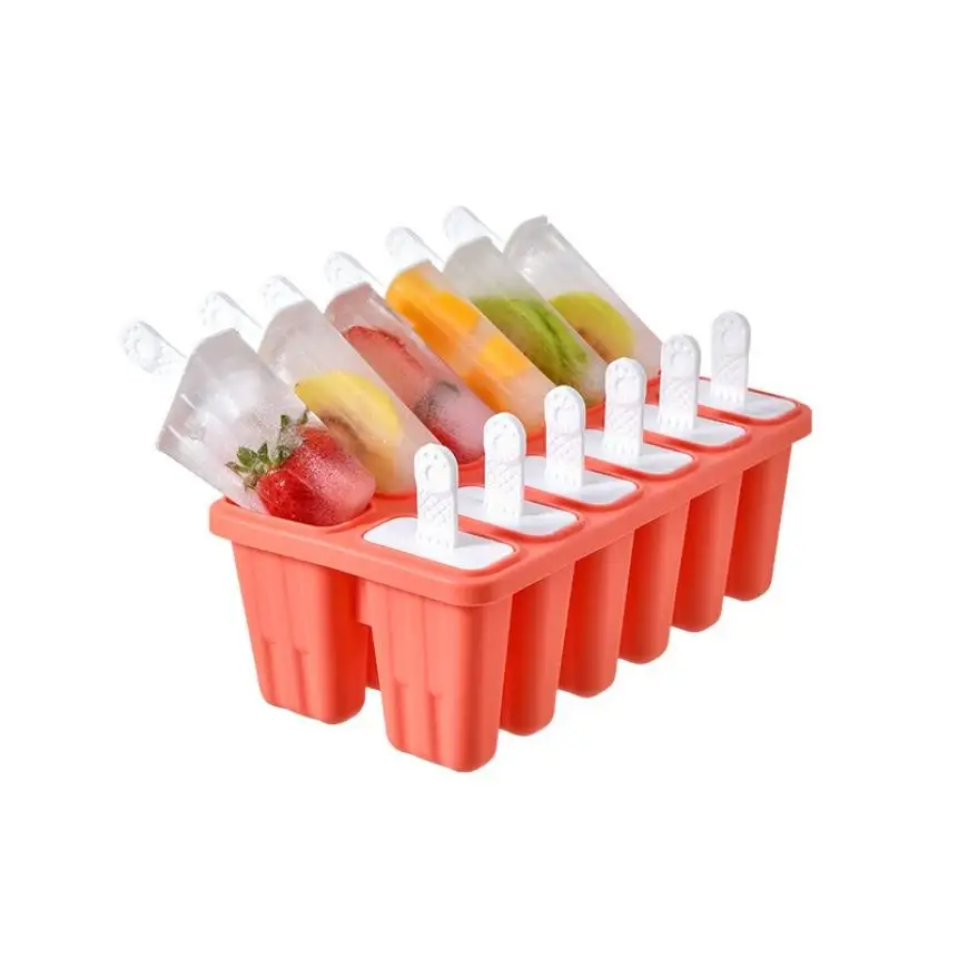 12 отверстие практическая многоразовая силиконовый Popsicled создатель прессформы