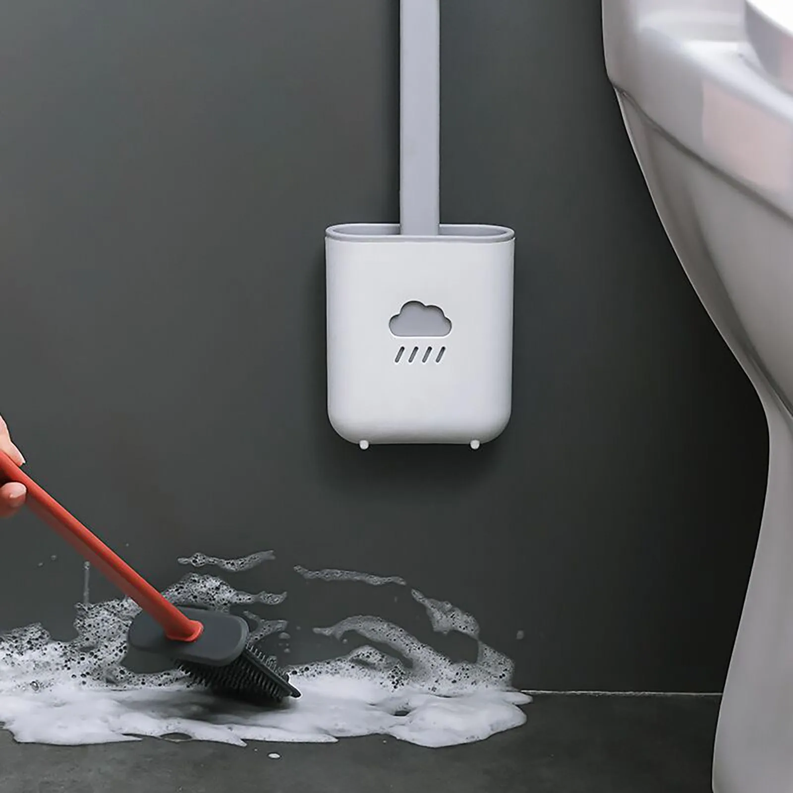Silicone Toilet Brush with Toilet Brush Holder Silicone Toilet Brush Flat Head Flexible Soft Brist Creative Cleaning Brush Set
Silicone Toilet Brush with Toilet Brush Holder Silicone Toilet Brush Flat Head Flexible Soft Brist Creative Cleaning Brush Set