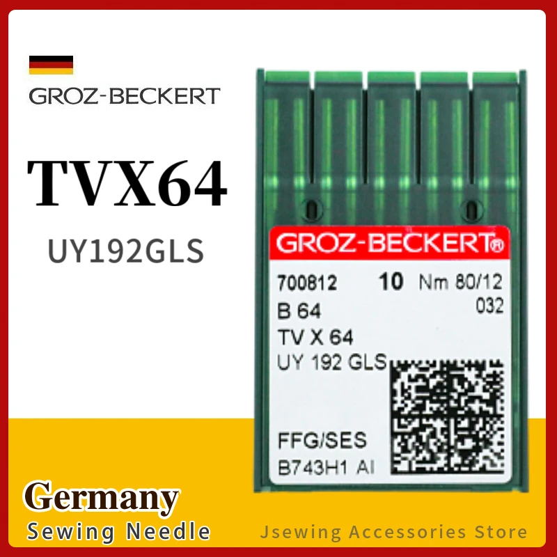 10 PCS TVX64 Groz-Beckert Needles For Feed Off The Arm and Double Chain Stitch Sewing Machine Fit JUKI MS-1190 UY192GLS
10 PCS TVX64 Groz-Beckert Needles For Feed Off The Arm and Double Chain Stitch Sewing Machine Fit JUKI MS-1190 UY192GLS