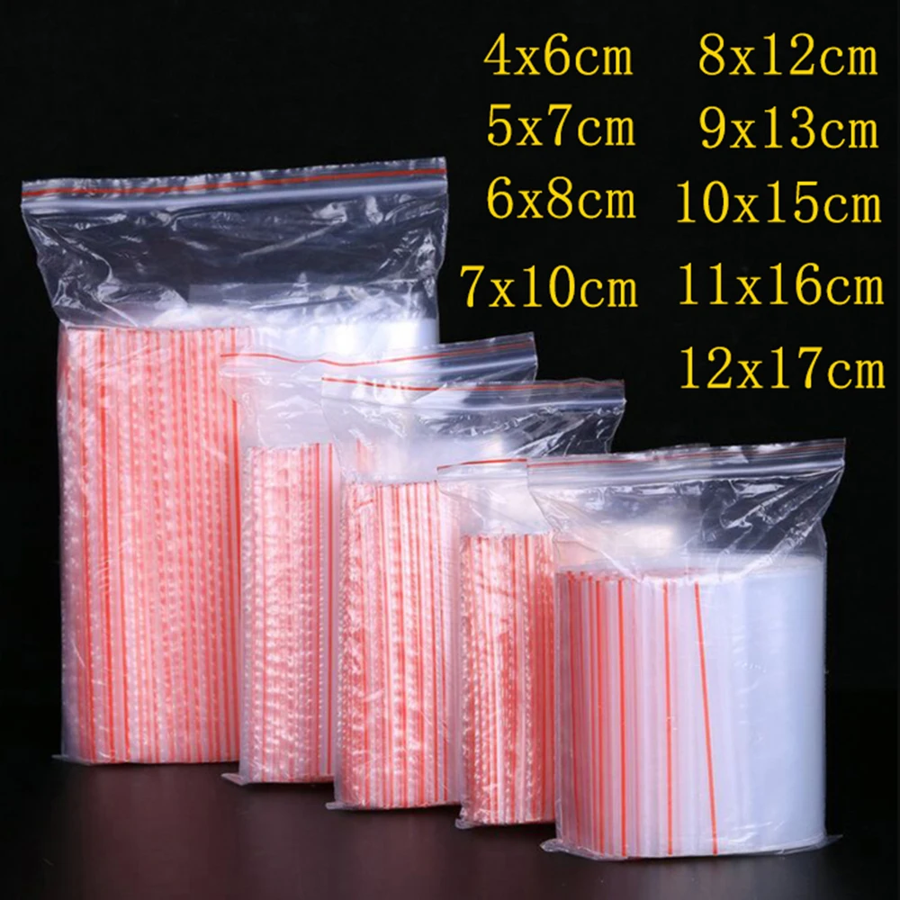 100pcs Transparent Self Sealing Zip Zipper Lock Plastic Bags 4*6/7*10/9*13/10*15cm Clear Ziplock Bags For Jewelry Packaging
100pcs Transparent Self Sealing Zip Zipper Lock Plastic Bags 4*6/7*10/9*13/10*15cm Clear Ziplock Bags For Jewelry Packaging