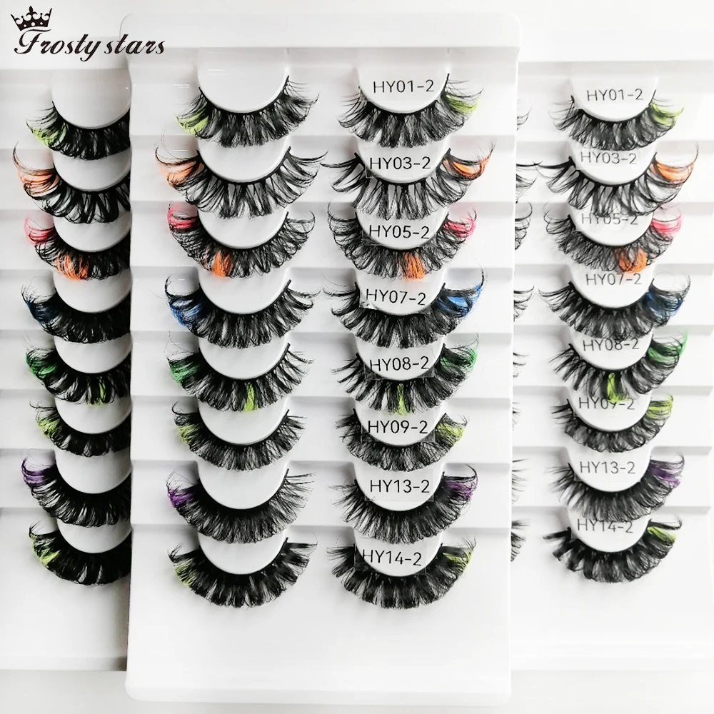 Russia 20mm Faux Mink Lashes Bulk Natural False Eyelashes Wholesale Colored Fake Lashes Red Blue Green Colorful Fluffy Eyelashes
Russia 20mm Faux Mink Lashes Bulk Natural False Eyelashes Wholesale Colored Fake Lashes Red Blue Green Colorful Fluffy Eyelashes