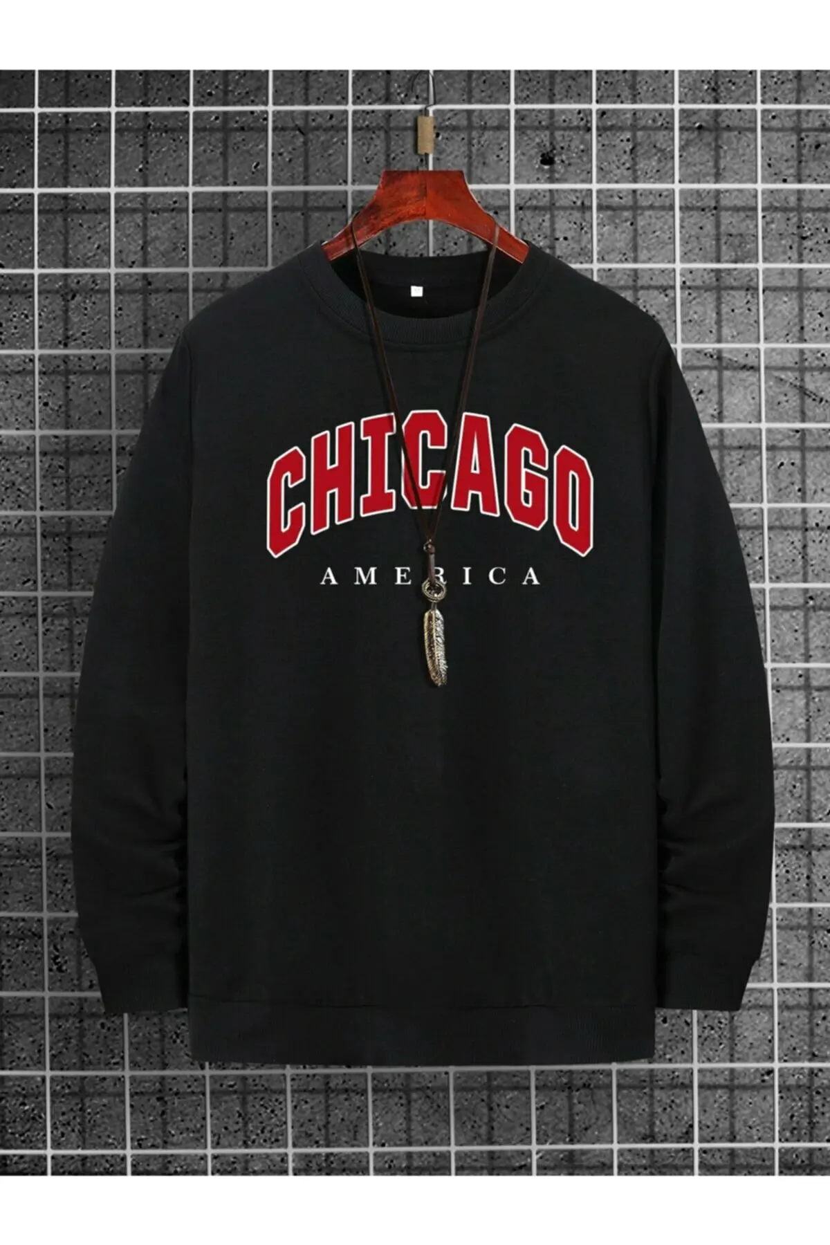2021 Autumn Winter Men's Brooklyn Printed Gray Oversize Sweatshirt Black Unisex Chicago Sweatshirts
2021 Autumn Winter Men's Brooklyn Printed Gray Oversize Sweatshirt Black Unisex Chicago Sweatshirts