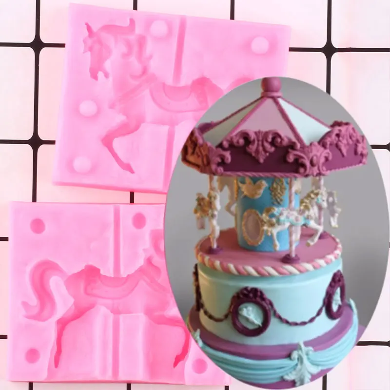 3D карусель лошадка для троянским конем принт силиконовые формы шоколада Fondant (сахарная) Инструменты для украшения торта Кухня выпечка Полим... 
3D карусель лошадка для троянским конем принт силиконовые формы шоколада Fondant (сахарная) Инструменты для украшения торта Кухня выпечка Полим...