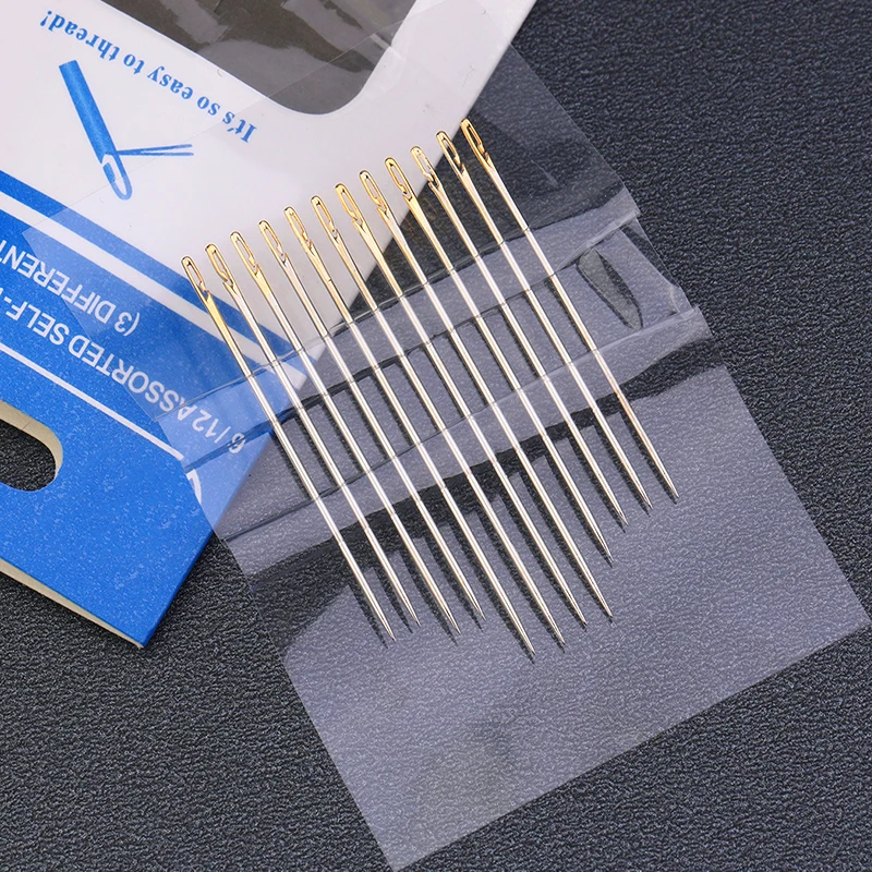 Sewing Needles Kit Blind Needles and Self-Threading Stainless Steel Quick Automatic Threading Needle Stitching Pins
Sewing Needles Kit Blind Needles and Self-Threading Stainless Steel Quick Automatic Threading Needle Stitching Pins