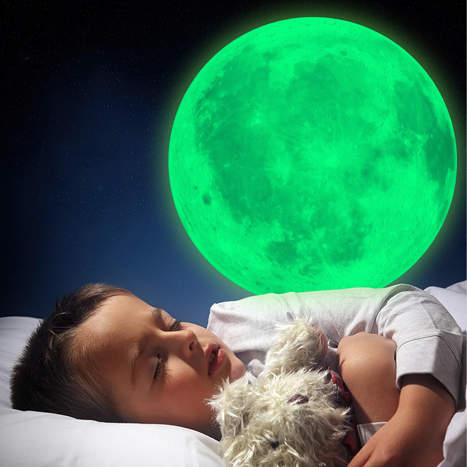 Self-adhesive Luminous Moon Sticker Green Fluorescent Wall Stickers Decor for Room Glow in the Dark Stickers Children Bedroom
Self-adhesive Luminous Moon Sticker Green Fluorescent Wall Stickers Decor for Room Glow in the Dark Stickers Children Bedroom