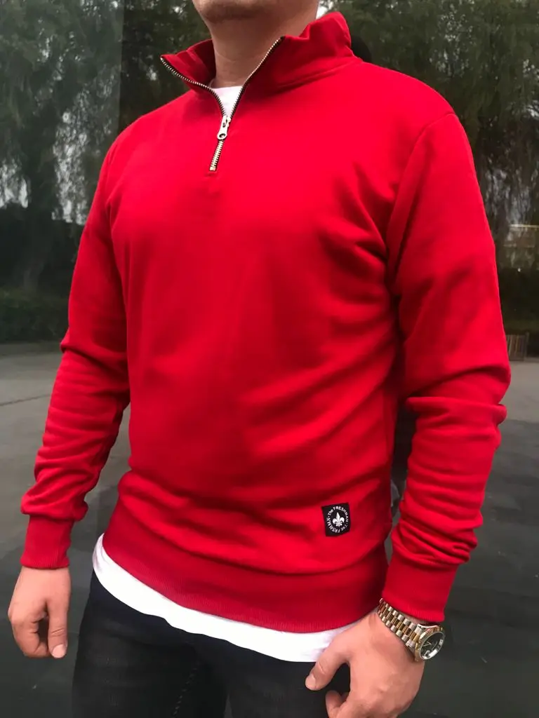 Winter Season Men's Slim Fit Casual Collar Zipper Red Sweatshirt Men's Streetwear Hoodie Sweatshirt Men's Polo Shirt
Winter Season Men's Slim Fit Casual Collar Zipper Red Sweatshirt Men's Streetwear Hoodie Sweatshirt Men's Polo Shirt