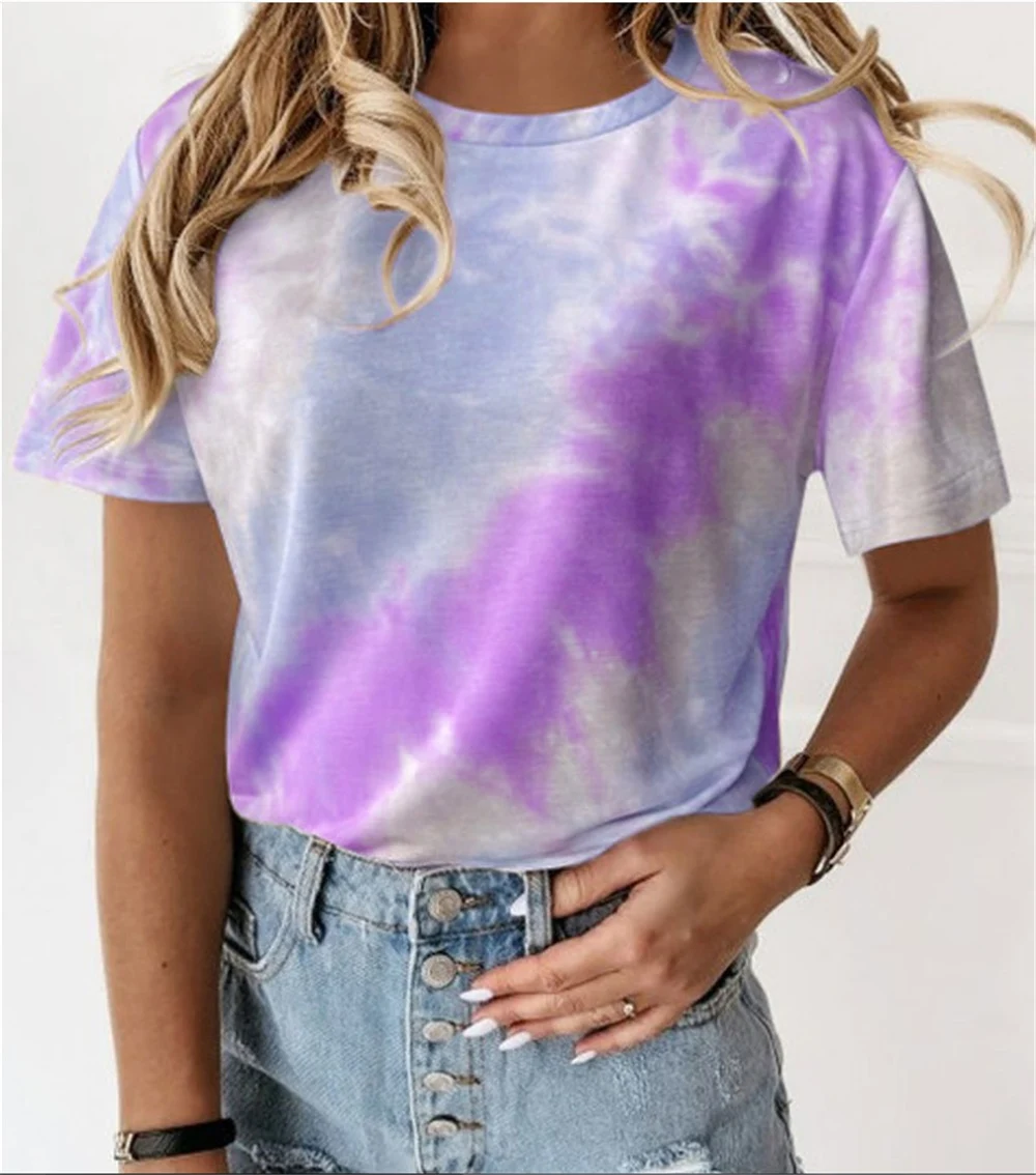 Галстук Краситель Футболка короткий рукав топы тройник 2021 Лето Новые футболки для женщин одежда галстук-краситель Топ Леди размера плюс од...
Галстук Краситель Футболка короткий рукав топы тройник 2021 Лето Новые футболки для женщин одежда галстук-краситель Топ Леди размера плюс од...