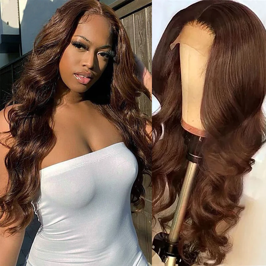 13x4 Lace Front Wigs With Baby Hair Brown Color Body Wave Glueless Wigs Brazilian Remy Human Hair Wig Pre Plucked For Women 180%
13x4 Lace Front Wigs With Baby Hair Brown Color Body Wave Glueless Wigs Brazilian Remy Human Hair Wig Pre Plucked For Women 180%