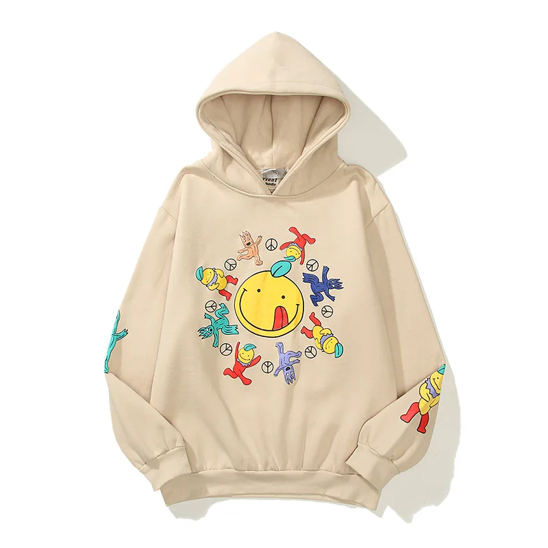 2022 Hip Pop Trendy Personalized Kanye West Casual Funny Orange Juice Smiley Letters Printing Plush Mens Hoodie
2022 Hip Pop Trendy Personalized Kanye West Casual Funny Orange Juice Smiley Letters Printing Plush Mens Hoodie