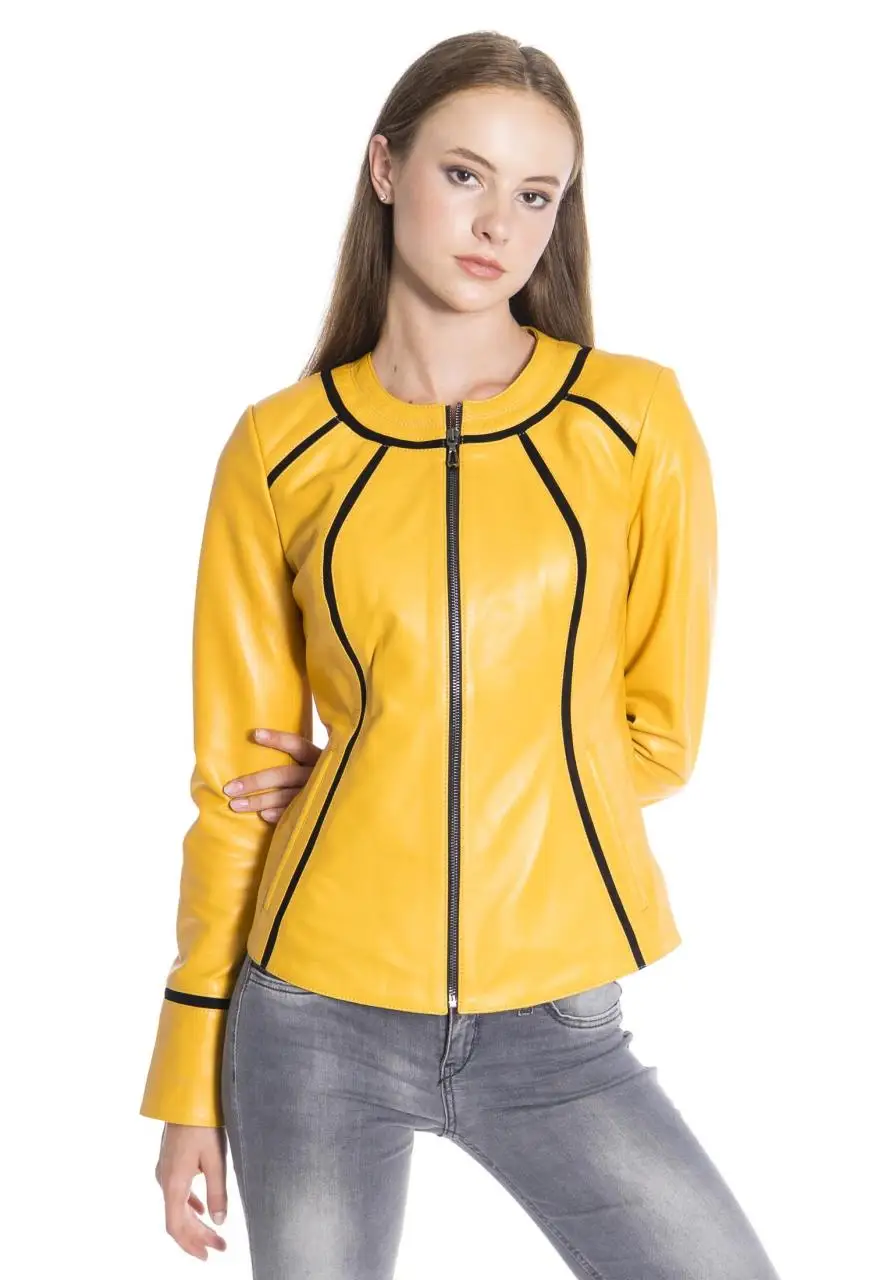 Women Leather Jacket Genuine Real Leather Jacket leather Coat lambskin coat Female Jacket Genuine Leather Women's Yellow Coat
Women Leather Jacket Genuine Real Leather Jacket leather Coat lambskin coat Female Jacket Genuine Leather Women's Yellow Coat