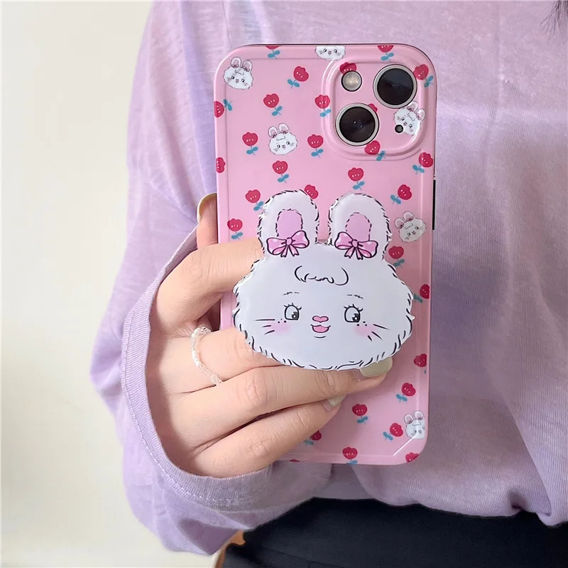 Cute cartoon bunny rabbit stand holder case For iphone 13 12 11 ProMax XR X XS 7 8plus floral silicone case phone holder cover
Cute cartoon bunny rabbit stand holder case For iphone 13 12 11 ProMax XR X XS 7 8plus floral silicone case phone holder cover