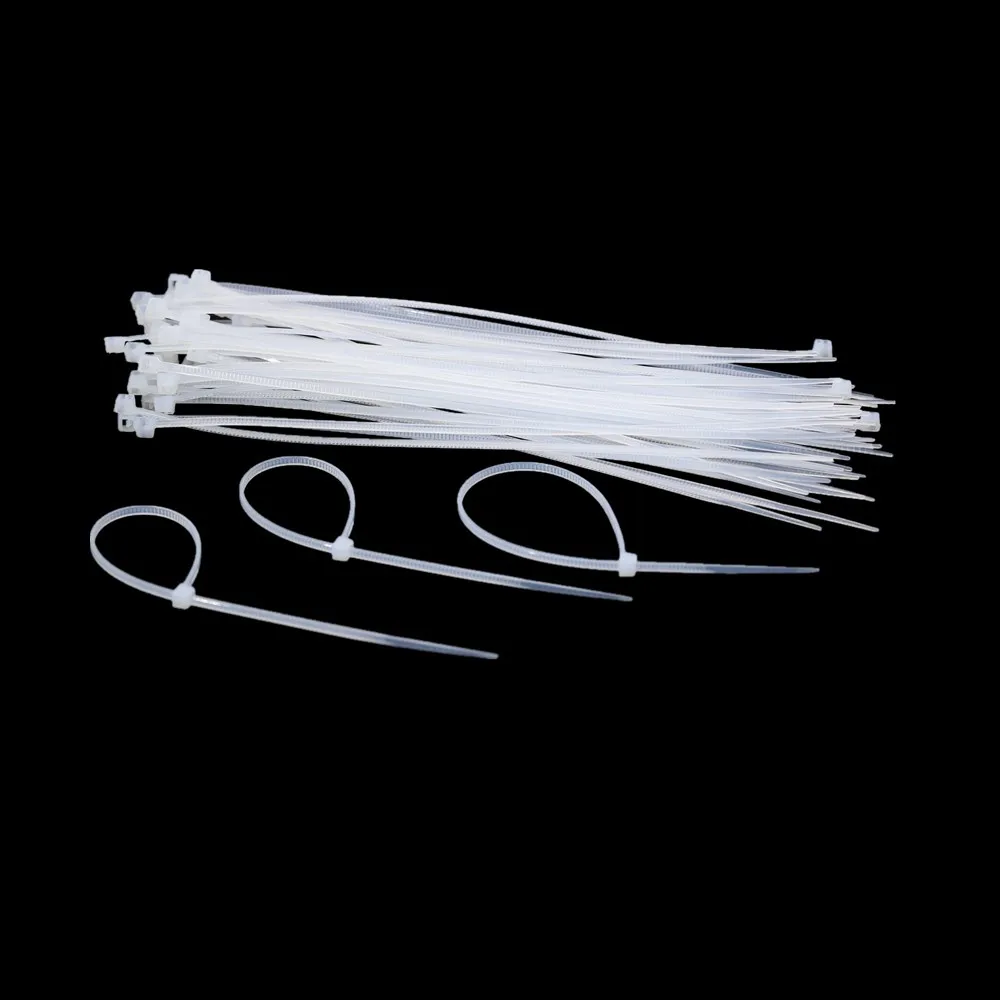 100PCS Nylon Cable Ties White Black 3*100 Cable Wire Ties Self Locking Zip Ties 100mm
100PCS Nylon Cable Ties White Black 3*100 Cable Wire Ties Self Locking Zip Ties 100mm