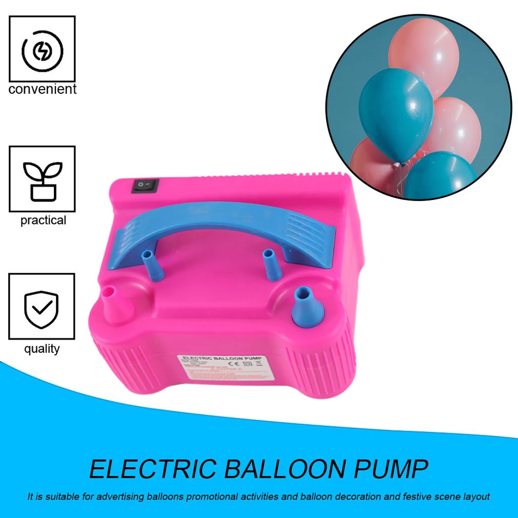 220V Electric Balloon Inflator Pump AC Plug Double Hole Nozzle Air Compressor Inflatable Electric Balloon Pump Air Blower EUPlug
220V Electric Balloon Inflator Pump AC Plug Double Hole Nozzle Air Compressor Inflatable Electric Balloon Pump Air Blower EUPlug